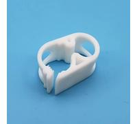 JEESHAN Pince de tube en plastique PBT résistant à la chaleur, 5 pièces, Blanc, 3-6 mm de diamètre, Contrôle de débit réglable, pour brassage de bière, siphon de vin et industrie médicale