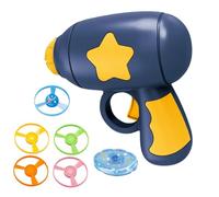 Jeesrt Cat Fetch Toy with Flying Propellers Set, Cat Fetch Toy Set Launcher Gun for Cats and Small Dogs Daily Exercise and Play (Dark Blue)