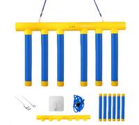 Jeesrt Reflex Sticks for Athletes, Reflective Drop Stick Challenge Game Set, 3 Adjustable Speed Modes, Catching Sticks Game for All Ages (Rechargeable Version,Yellow)