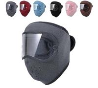 Jeesrt Winter Warm Fleece Windproof High-Definition Goggles (Gray)