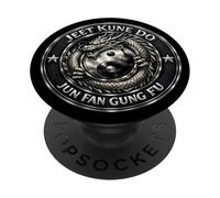 Jeet Kune Do Jun Fan Gung Fu Chrome PopSockets PopGrip Adhésif