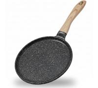 JEETEE Poêle à Crêpes 28 cm Antiadhésive Induction Effet Granit Sans PFOA | Crêpière Tous Feux, Cuisson Saine pour Pancake, Galette, Tortilla, Blinis, Nettoyage Facile, Manche Ergonomique