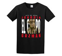 Jefe De Jefes Joaquin El Chapo Guzman Sinaloa Cartel Narco Drug King Funny Unisex 100% Cotton Short-Sleeve T-Shirts Black M