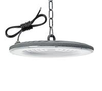 Jefedana 150W Eclairage LED Garage, 15000LM 6500K UFO Éclairage Plafonnier Lampe avec Chaine, 192 LEDs Projecteur LED Intérieur, IP65 Étanche Lumiere de Plafond pour Garage, Entrepôt, Gymnase