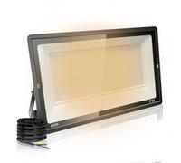 Jefedana Spot LED Extérieur 600W 60000LM 3000K IP66, 1 Pièce | Ultra brillant 60000LM, IP66 imperméable, 3000K blanc chaud, pour jardin cours garage hôtel terrain de sport portes