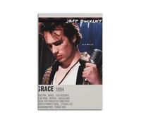 Jeff Buckley Album Grace - Affiches sur toile - Art mural vintage - Peinture décorative pour salon, chambre à coucher - 20 x 30 cm - Style sans cadre
