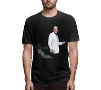 Jeff Goldblum Men's T-Shirt Fashion Short Sleeve Black Manches Courtes(X-Large)