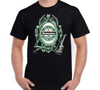 Jeff Hanneman T-Shirts Mens Reign in Blood Guitar Rock Unisex Top Tee Black Manches Courtes(Large)