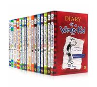 Jeff Kinney Diary of a Wimpy Kid 1-16 Books Boxed Set, Complete Collection Series, Paperback Edition(1-16)