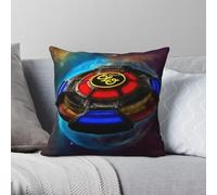 Jeff Lynne's ELO The Over And Out Tour Taie d'oreiller carrée Polyester Lin Velours Décor créatif Taie d'oreiller Chambre Housse de coussin