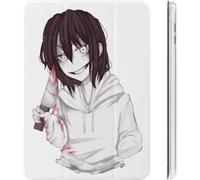 Jeff The Killer Ipad Case 2020 Matériau Tpu Résistant Aux Chocs Réglage Automatique De L'angle De Veille/Réveil Mignon Housse De Protection Transparente 10.2in