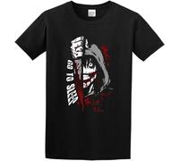 Jeff The Killer T-Shirt Men's Black Tee Black 3XL