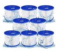 JEFFEL Filtre Spa Infinite a Visser, Cartouche Filtre à Vis pour Spa Gonflable Pas De Vis 75 x 100 mm, Cartouche Filtre pour Spa, Compatible pour Cosy Spa, Filtre Spa lumix (SPA-8PCS)