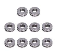 Jeffergarden 10 Pièces Roulements à Billes de Poussée élevée Roulements Axiaux pour Crochets de Grue Pompes à Eau Construction en Acier de Précision 10 Mm à 25 Mm de Diamètre Intérieur Machines à