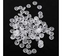 Jeffergarden 100 Pcs 8 Mm 10 Mm Yeux de sécurité de Poupée en Plastique, 5 Couleurs Yeux de Bricolage avec Conception de Fil et Rondelles, pour Jouets de Feutrage D'ours en Peluche Animaux (plastique)