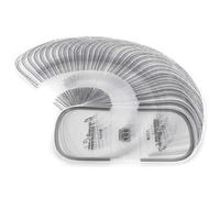 Jeffergarden 100 Pièces Enveloppes Gâteau Rouleau Conteneur, Gâteau Emballage Emballage Demi-cercle Transparent Mousse Cuisson Collier Accessoire