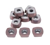 Jeffergarden 10Pcs Inserts de Tournage Inserts de Tour CNC en Carbure Lames de Finition Revêtues pour l'acier Coupe Rapide Utilisation Multi-matériaux à Faible Friction pour les Utilisateurs de