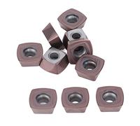 Jeffergarden 10Pcs Inserts de Tournage Inserts de Tour CNC en Carbure Lames de Finition Revêtues pour l'acier Coupe Rapide Utilisation Multi-matériaux à Faible Friction pour les Utilisateurs de