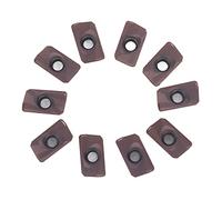 Jeffergarden 10Pcs Inserts de Tournage Inserts de Tour CNC en Carbure Lames de Finition Revêtues pour l'acier Coupe Rapide Utilisation Multi-matériaux à Faible Friction pour les Utilisateurs de
