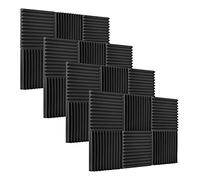 Jeffergarden 12pcs Panneaux de Mousse Acoustique Panneaux D'absorption du Son 30 * 30 * 2,5 Cm de Mousse de Haute qualité 11 Emplacements pour Petites Salles de Milieu Sociées de Jeux (24PCS)