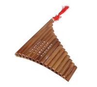 Jeffergarden 15 Tuyaux G Tone Pan Flute Instrument, Traditional Chinese Bamboo Wind Musical Instrument pour Débutants et Performance Professionnelle