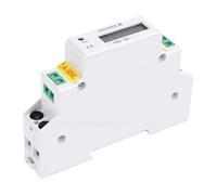 Jeffergarden 1P Rail Digital Timer 6 Digits LCD Display 99999.9 Hours | Appareil Commercial, Systèmes D'éclairage, Batterie de Secours au Lithium, Réinitialisation par Borne Externe, Boîtier PC,