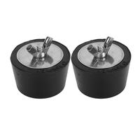 Jeffergarden 2PCS Bouchon d'Expansion d'hiver de Piscine en Caoutchouc Bouchon 'Hiver de Piscine en Acier Inoxydable pour Tuyauterie 3 Utilisations pour Skimmers Lignes de Retour Lignes de (45mm)