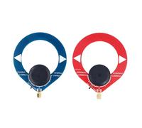 Jeffergarden 2pcs Donut AM Loop Antenne Remplacement Bleu Onde Courte SW 4 MHz à 24 MHz Antenne à Onde Moyenne Rouge AM 500 KHz à 2000 KHz