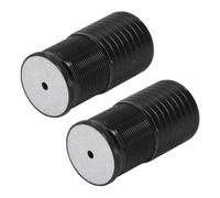Jeffergarden 2pcs Meubles à Réduction de Meubles Réglables pour Table de Chaise de canapé de Table Solide Support 43-75 Mm de Hauteur en Aluminium Pieds pour L'armoire de Lit Salle de Bain (Noir