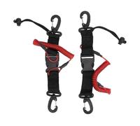 Jeffergarden 2PCS Scuba Plongée Lonyard Coroute en Acier Inoxydable Longe de Bobine à Ressort avec Boucle à Libération Rapide pour la Caméra