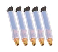 Jeffergarden 5pcs Brosse de Nettoyage de Soudure en Laiton pour le Nettoyant de Couture de Soudage en Acier Inoxydable et Processeur de Joint avec Conception Résistante à la Chaleur (M8)