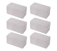 Jeffergarden 6pcs Piscine Péquette Pierre pour Nettoyage PVC Matériel Pumice Stone Toilet Bol Nettoyer pour Lavabo de Cuisine Tobe de Douche de Baignoire de Cuve de Lavabo (L)