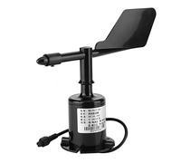 Jeffergarden 8 Directions d'indication, Anémomètre à Montage sur Capteur de Vitesse du Vent avec Coque en Polycarbonate pour Stations Météorologiques de Serre de Laboratoire, Terminal de Navire