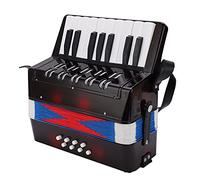 Jeffergarden Accordéon Piano Acordeones Para Adultos 17 Touches 8 Basses pour Adultes Débutants, fabriqué en Plastique ABS, Sangle Rétractable, Son de Piano Plus Doux, adapté pour un Cadeau,