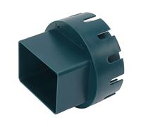 Jeffergarden Adaptateur de Descente Pluviale, Adaptateur de Vidange en Plastique avec Vis pour Une Connexion Facile, Taille Standard pour Un Drainage Efficace des Eaux de Pluie (Vert L 3x4po)