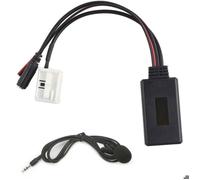 Jeffergarden Adaptateur de micro mains libres pour autoradio RD4 Bluetooth musique AUX appel téléphonique 12 broches adapté