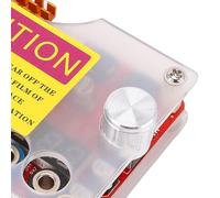 Jeffergarden Adaptateur de Module de Carte de Dérivation d'alimentation ATX avec Bouton de Tension Réglable, Boîtier en Acrylique, Affichage LED, Sortie 3,3 V, 5 V, 12, 1,8, pour