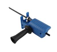 Jeffergarden Adaptateur de Scie Alternative, Fixation de Perceuse, Perceuse électrique, Outil modifié avec 3 Lames de Scie, Poignée Ergonomique pour la Coupe du Bois et du Métal