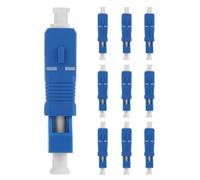 Jeffergarden Adaptateur Fibre Optique SC vers LC, Plastique, Faible Perte d'insertion 0,3 DB, Idéal pour Les Mises à Niveau de Réseau et Les Applications de Télécommunications