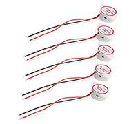 Jeffergarden Alarme Sonore Buzzer Alarmes électroniques Actives 95 DB Filaire SFM-27I ABS, DC3-24 V, Piézoélectrique, -20 ℃ à +80 ℃, Bip Continu Piézo, avec, pour Signal d' (WHITE)