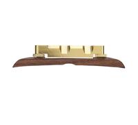 Jeffergarden Archtop - Pont de Guitare Flottant en Métal et Bois de Rose, | Conception de Pont Flottant, Construction en Métal et Palissandre, Roues de Réglage de la Hauteur Plaquées or, Finition