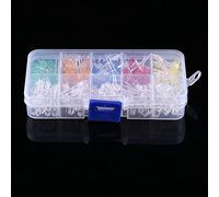 Jeffergarden Assortiment de Kit d'éclairage LED 200 Pièces 5mm, Mini Diodes pour Projets de Bricolage, 10 Types, Stockage organisé pour les Réparations à Domicile