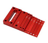 Jeffergarden Blocs de Jauge de Hauteur, Barres de Configuration en | Blocs de Configuration Anodisés pour le Travail du Bois, échelle Gravée au pour Fraiseuse, Scie à Table, Boîte de Rangement