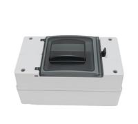 Jeffergarden Boîte de Disjoncteur CC, Plastique Résistant à la Pluie IP66, Panneau électrique Durable pour la Distribution d'énergie Extérieure