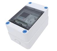 Jeffergarden Boîte de Distribution d'énergie Intelligente, ABS PA66 WiFi, Disjoncteur de Protection contre les Fuites 16 A, Protection de Courant de Tension Réglable avec de l'énergie, pour