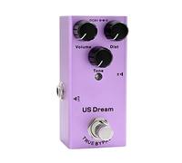 Jeffergarden Boost Pedal, Micro Vintage Overdrive, Drive et Classic Chorus, Retard Analogique, Pédale Unique Léger avec Indicateur LED pour la Guitare électrique (PURPLE)