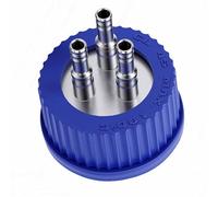 Jeffergarden Bouchon de sécurité pour Bouteille GL45 avec Bouchon Intérieur en Acier Inoxydable 304 et Couvercle Extérieur en PBT, pour Flacons D'échantillonnage de Phase Mobile Liquide,
