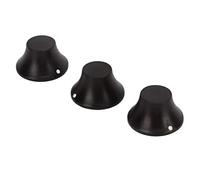 Jeffergarden Bouton de Guitare électrique, Bouton de Contrôle du Volume de Guitare en Bois, Remplacement de 3 Pièces pour des Réglages Précis et un Beau Design (Ébène)