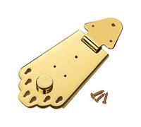 Jeffergarden Bridge en Alliage en Métal avec des Vis pour les Instruments D'instruments de Musique de Guitare électrique Jazz (GOLD)
