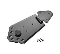Jeffergarden Bridge en Alliage en Métal avec des Vis pour les Instruments D'instruments de Musique de Guitare électrique Jazz (BLACK)